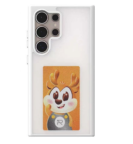 Achterkant van het Samsung E-Ink hoesje met verhoogde camerarand