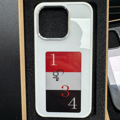 Design op het E-Ink scherm van het iPhone hoesje